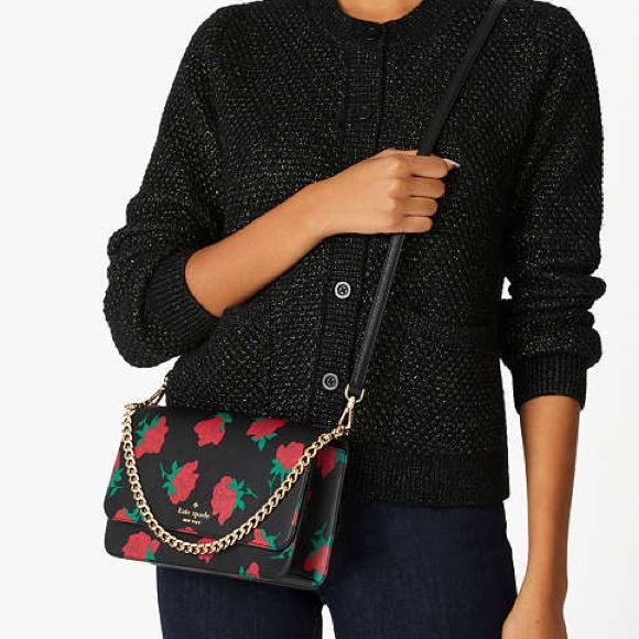 kate spade Handbags - Madison Rose Toss Printed Flap Crossbody